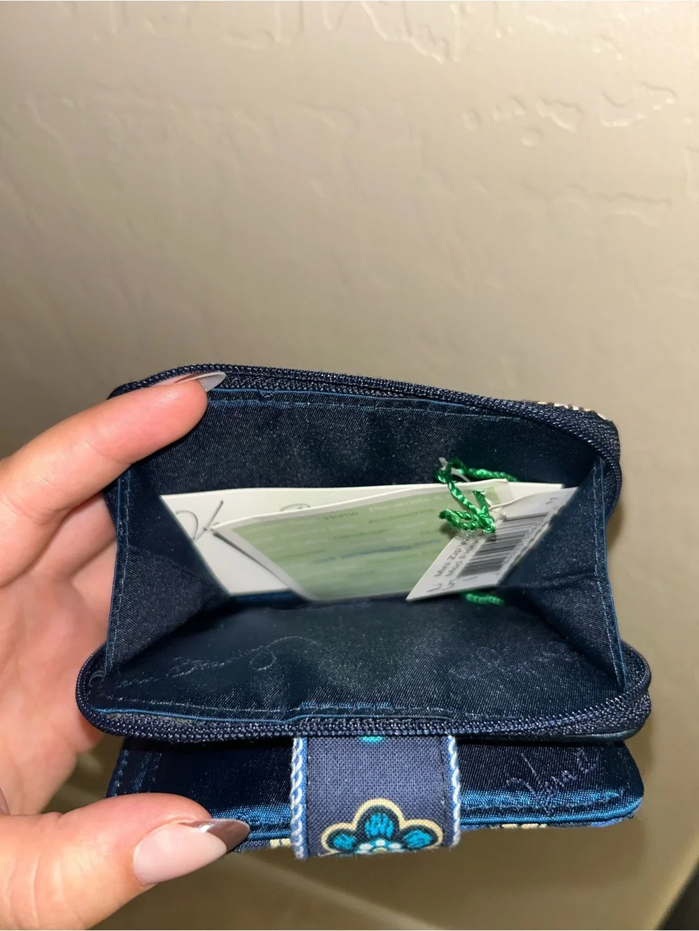 Vera Bradley Mod Floral Blue Wallet